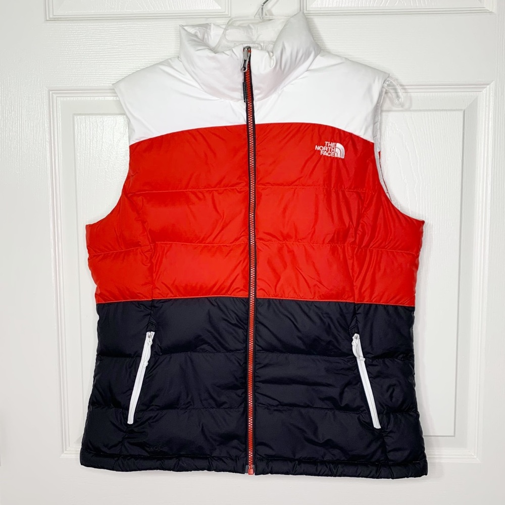The North Face Women’s RU/14 Goose Down Color Block Vest Like New Size L